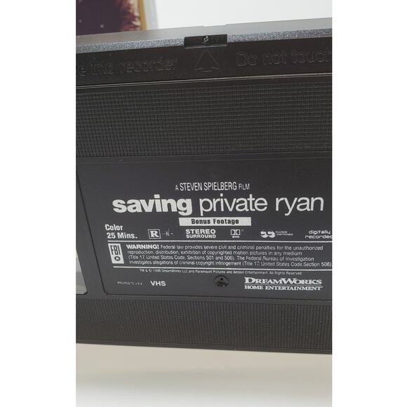 Saving Private Ryan (VHS, 2000, 2-Tape Set, Special Limited Edition) PRE-OWNED - Picture 8 of 8